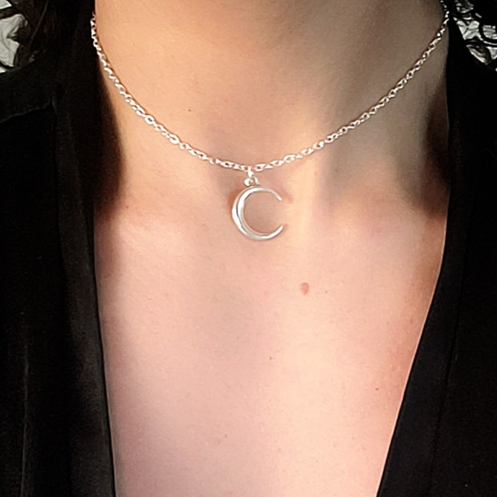 Silver Moon Choker